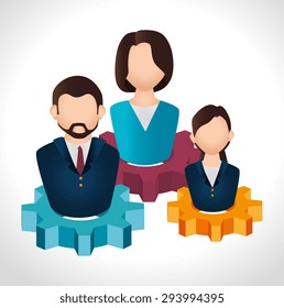 Human resources design, vector illustration eps 10.
