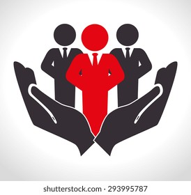 Human resources design, vector illustration eps 10.