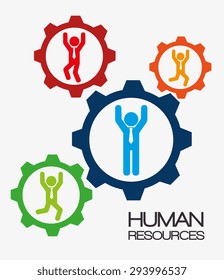 Human resources design, vector illustration eps 10.