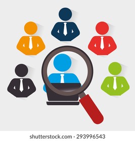 Human resources design, vector illustration eps 10.