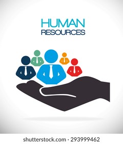 Human resources design, vector illustration eps 10.