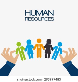 Human Resources Design, Vector Illustration Eps 10.