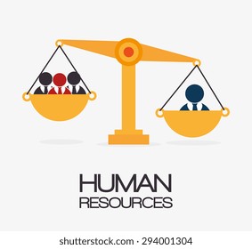 Human resources design, vector illustration eps 10.