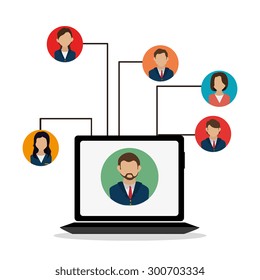 Human resources design, vector illustration eps 10.