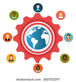 Human resources design, vector illustration eps 10.
