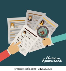 Human resources design, vector illustration eps 10