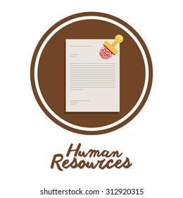 Human resources design, vector illustration eps 10
