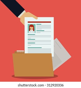 Human resources design, vector illustration eps 10