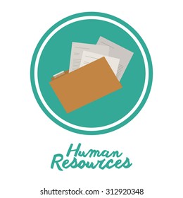 Human resources design, vector illustration eps 10