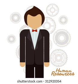 Human resources design, vector illustration eps 10