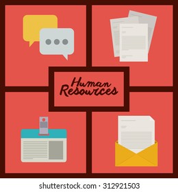 Human resources design, vector illustration eps 10