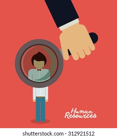 Human resources design, vector illustration eps 10