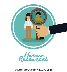 Human resources design, vector illustration eps 10