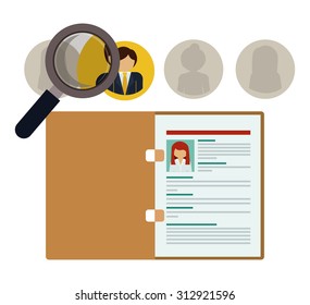 Human resources design, vector illustration eps 10