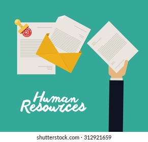 Human resources design, vector illustration eps 10