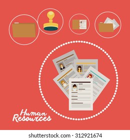 Human resources design, vector illustration eps 10