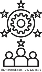 human resources development icon vector