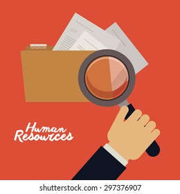 Human resources digital design, vector illustration eps 10