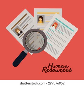 Human resources digital design, vector illustration eps 10