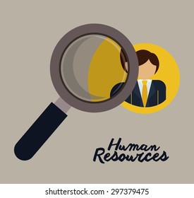 Human resources digital design, vector illustration eps 10