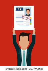 Human resources digital design, vector illustration 10 eps graphic