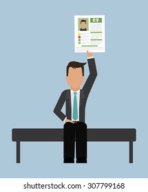 Human resources digital design, vector illustration 10 eps graphic