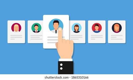 Human resources, employee recruitment icon