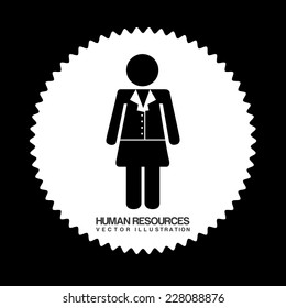 human resources graphic design , vector illustration