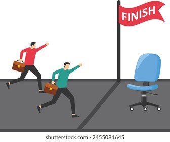 Human resources, head hunt, choosing talent for job vacancy or company recruitment concept, competition for job.candidates compete for the seat

