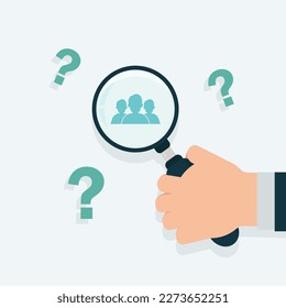 Human resources hiring for team work vector illustration