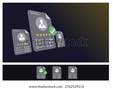 Human Resources HR Candidate Profile and Recruitment Interface