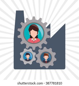 human resources icon design 