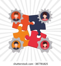 human resources icon design 