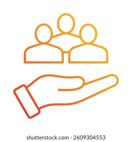 Human Resources Icon Element for Design