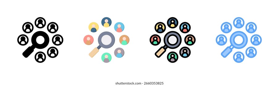 Elemento De Icono De Recursos Humanos Para Diseño Y Vector