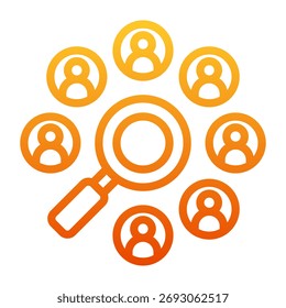 Human Resources Symbol-Element für Design und Vektor