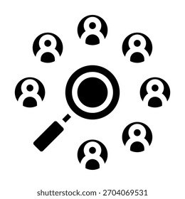 Elemento De Ícone De Recursos Humanos Para Design E Vetor