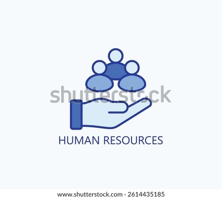 Human Resources Icon Or Logo Isolated Illustration
