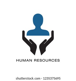 human resources icon logo template