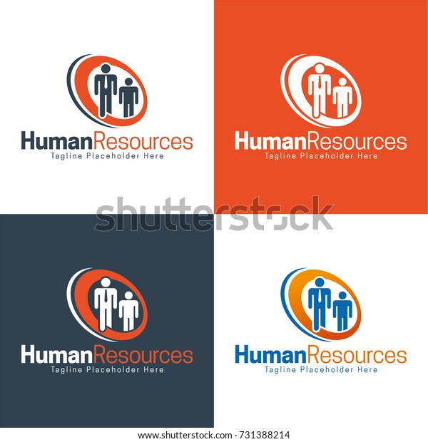 Human Resources Icon Logo Vector Illustration Stock Vector (Royalty ...