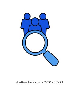 human resources icon outline editable stroke line drawing eps.
