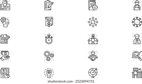 Human resources icon pack High-Quality Vector Icons Collection with Editable Stroke. Ideal for Professional and Creative Projects.