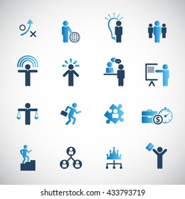 Human resources icon set.