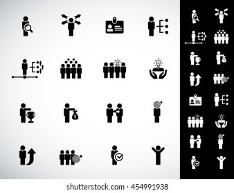 Human resources  icon set.