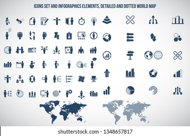 Human resources icon set. Vector illustration