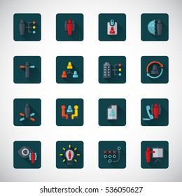 Human resources icon set. Woman, females icons.