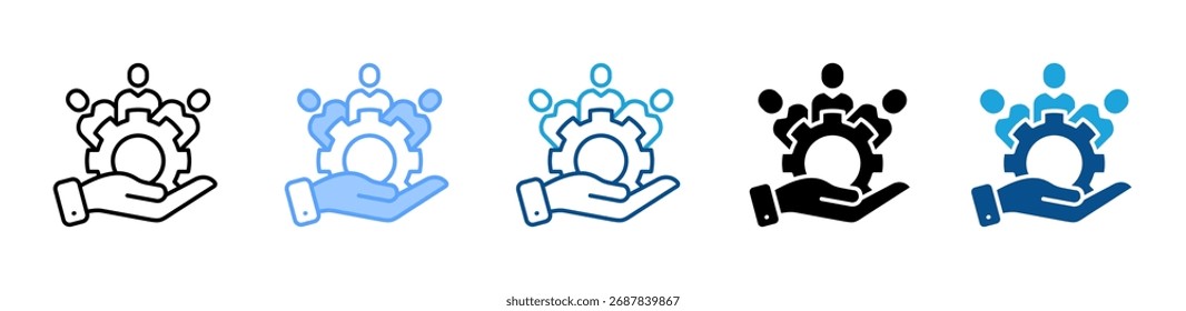 Human Resources icon sheet multiple style collection
