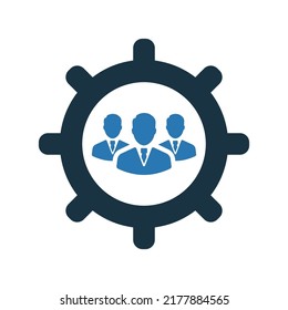 Human resources icon. Simple editable vector design isolated on a white background.