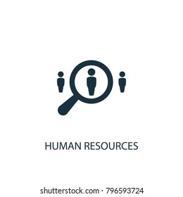 Human Resources icon. Simple element illustration. Human Resources symbol design from HR collection. Can be used in web and mobile.