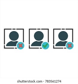 Human resources icon simple user sign vector illustration